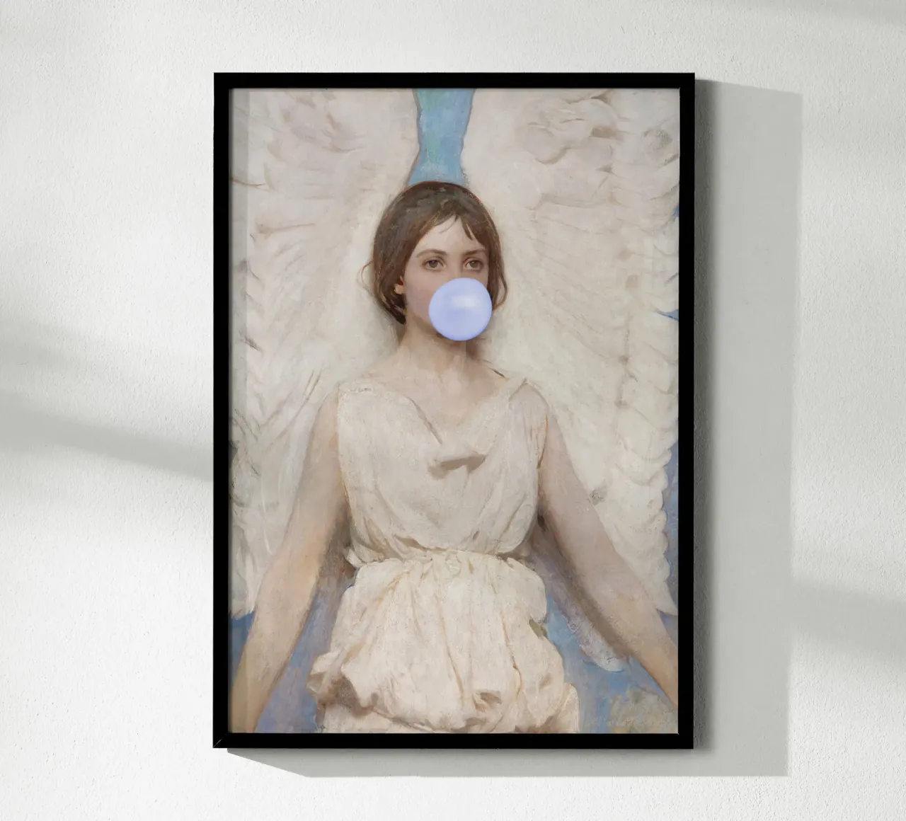 Angel with bubble-gum carta hahnemühle da GraceDigitalArtCo