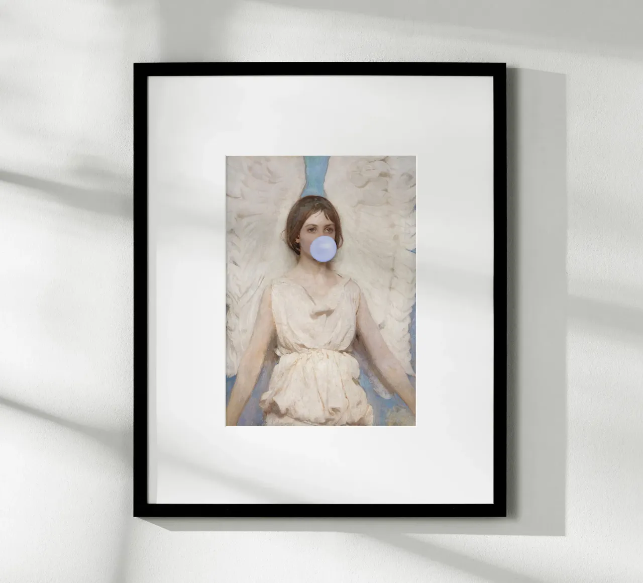 Angel with bubble-gum carta hahnemühle da GraceDigitalArtCo