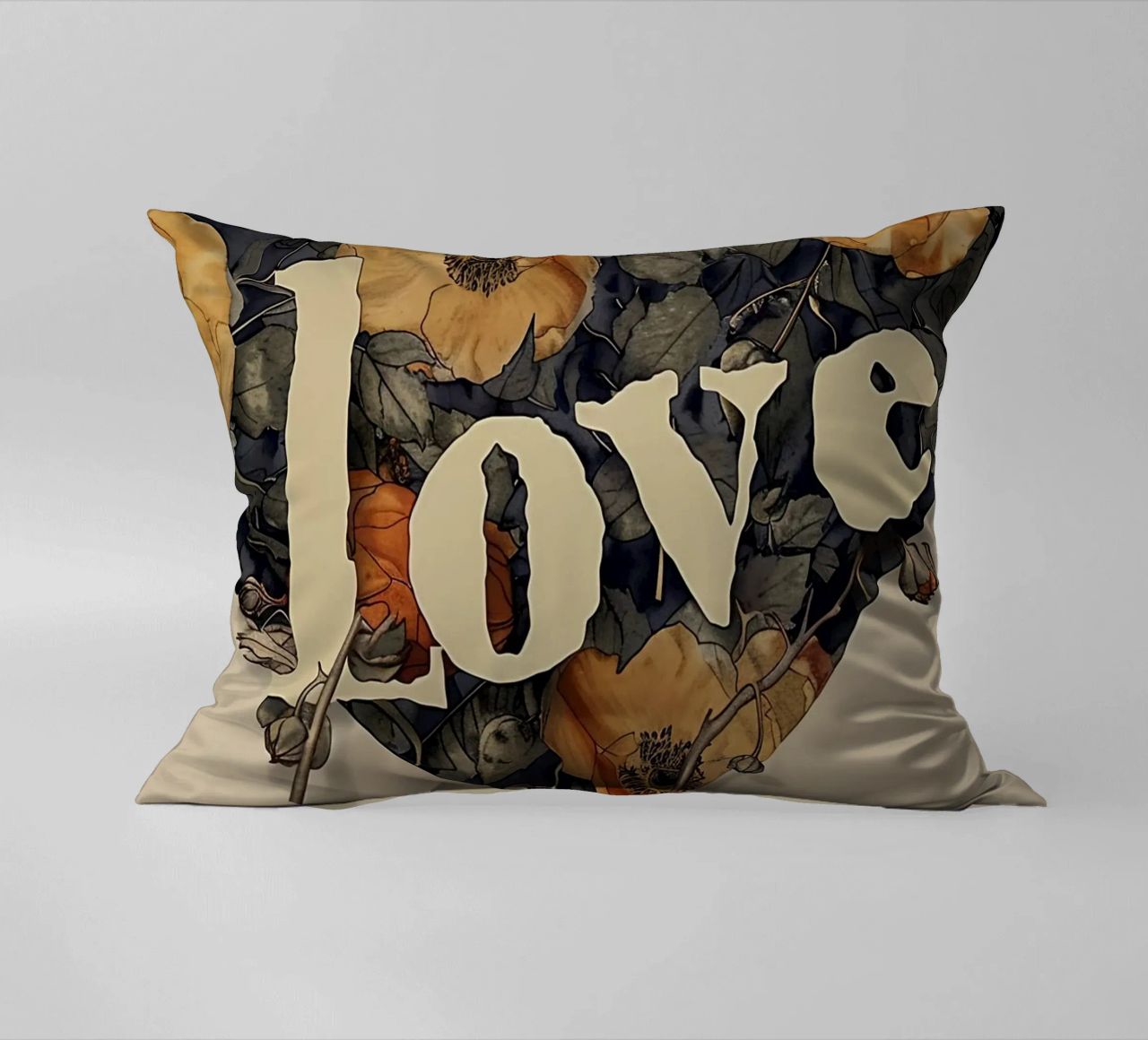 Bloemenhart van liefde kussen van Rustic Grace Studio 02