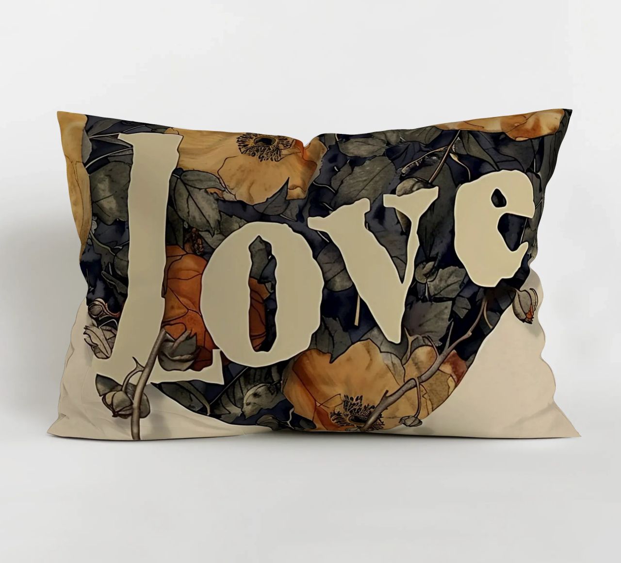 Bloemenhart van liefde kussen van Rustic Grace Studio 02