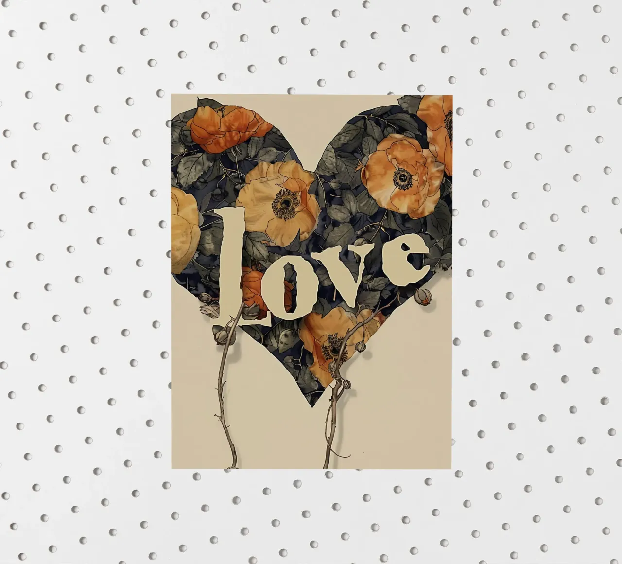 Floral Heart of Love sticker by Rustic Grace Studio 02