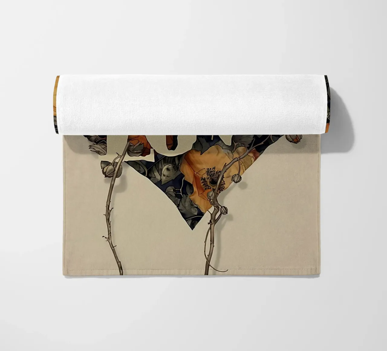 Cuore d'amore floreale telo mare da Rustic Grace Studio 02