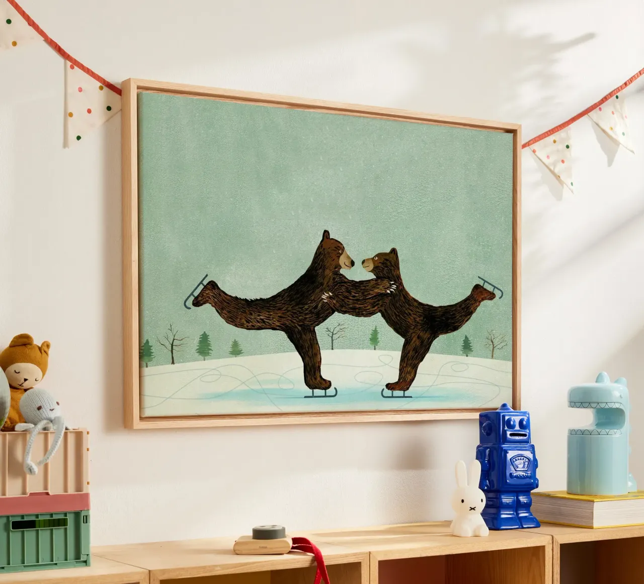 Coworking tela con Cornice a cassetta da Ellen Weinstein