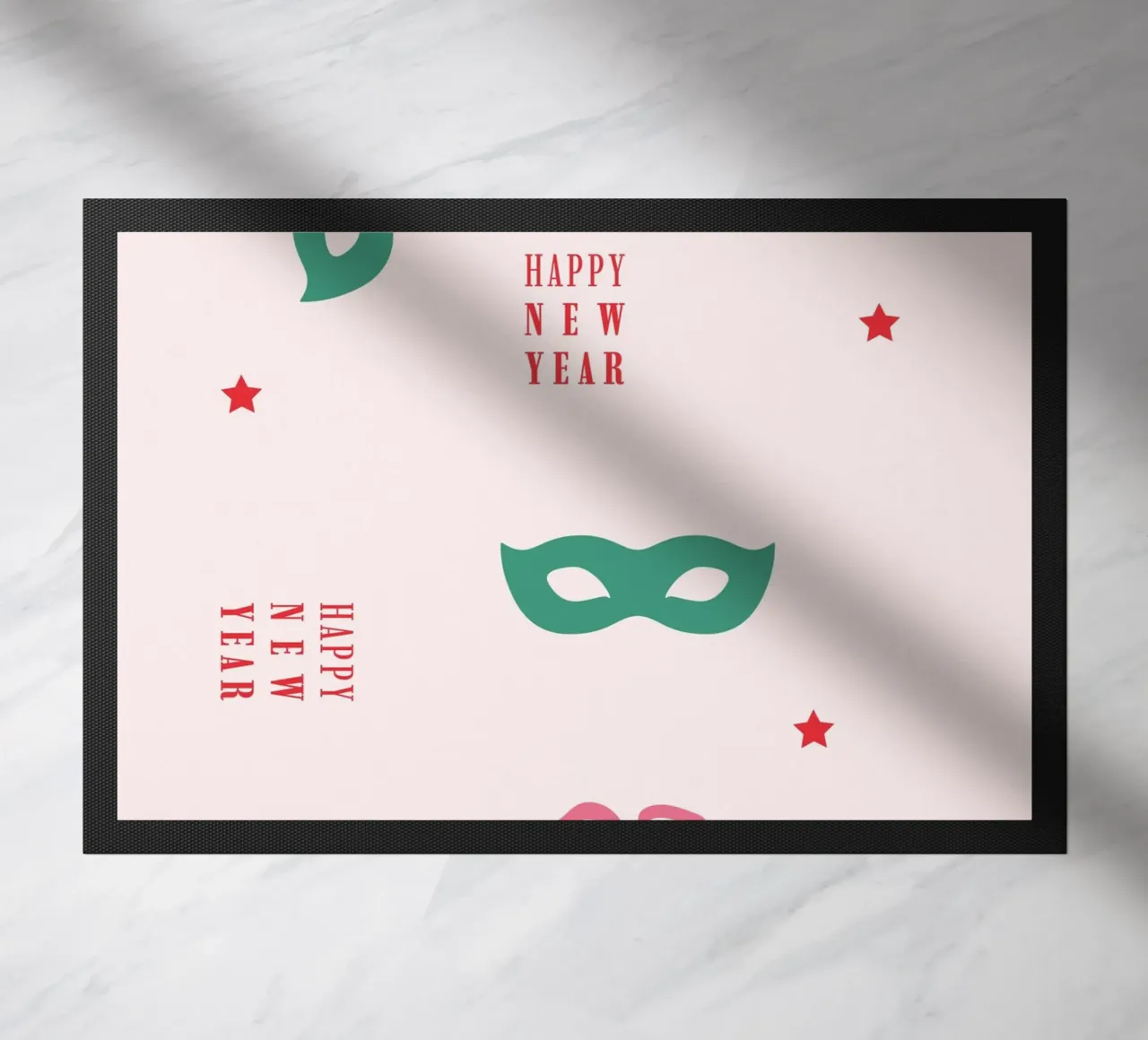 New Year Pattern 2 doormat by janamossmann