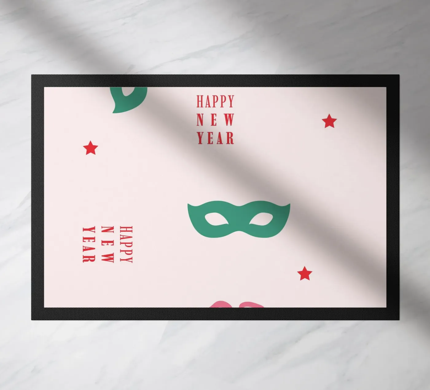 New Year Pattern 2 doormat by janamossmann