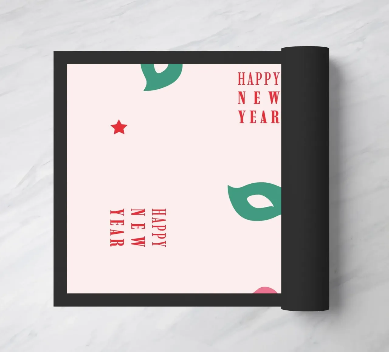 New Year Pattern 2 doormat by janamossmann