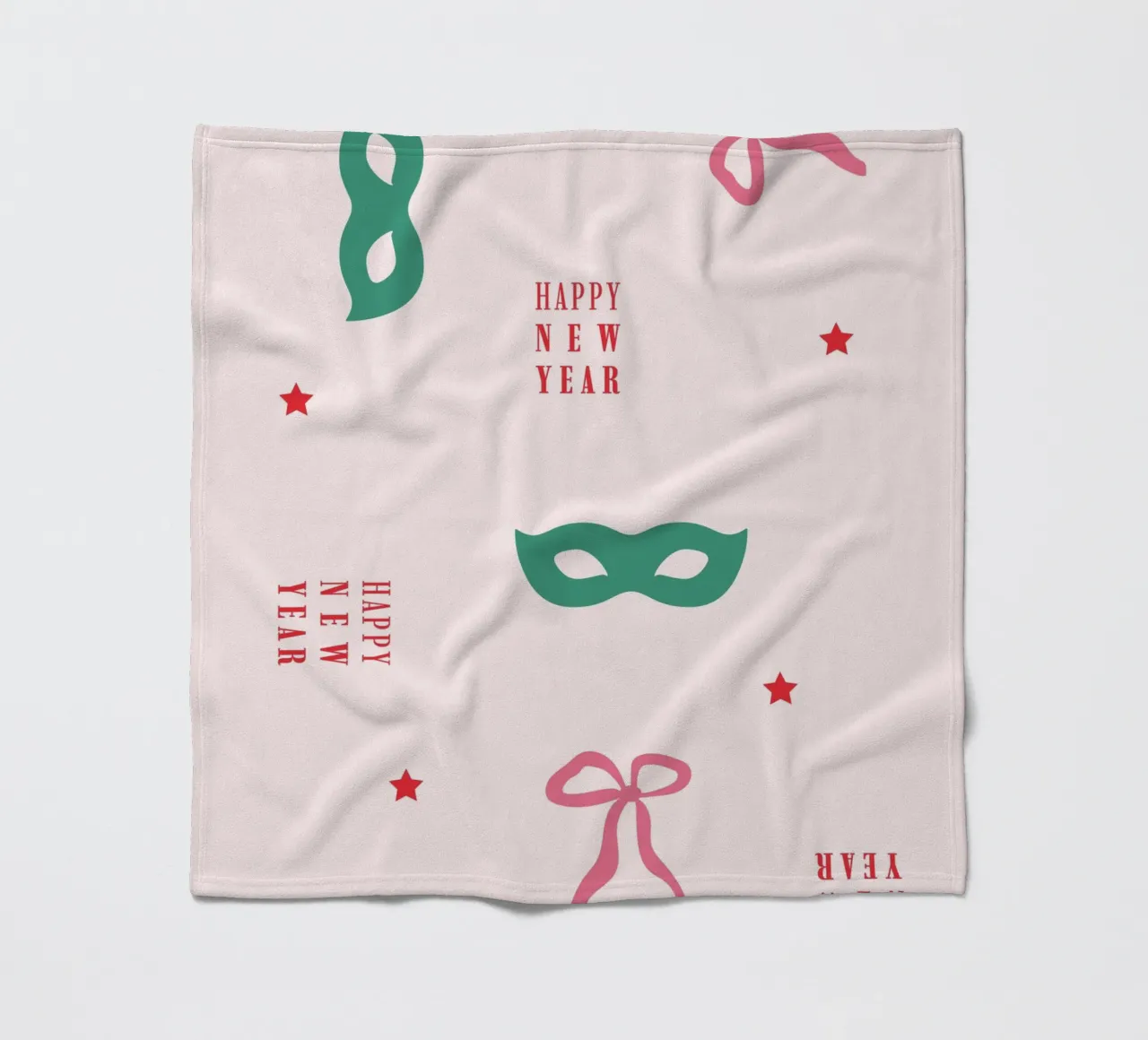 New Year Pattern 2 fleece blanket by janamossmann