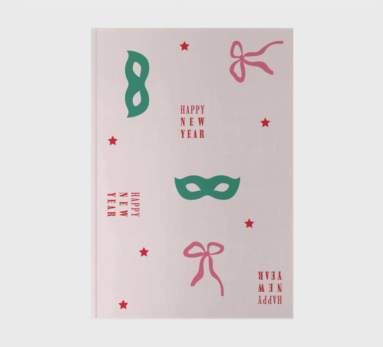 New Year Pattern 2 notebook by janamossmann