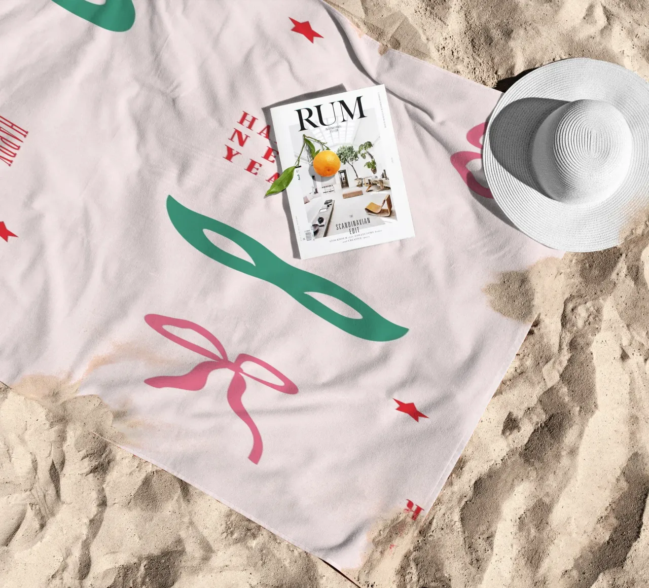 Schema di Capodanno 2 telo mare da janamossmann