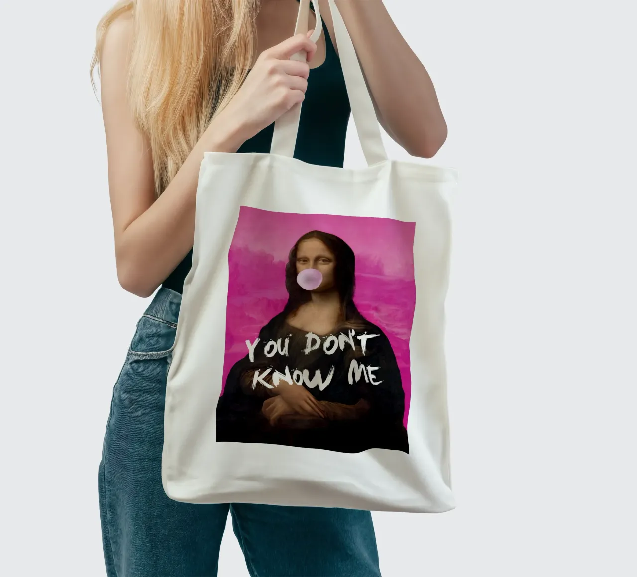 You Don't Know Me Jutebeutel von GraceDigitalArtCo