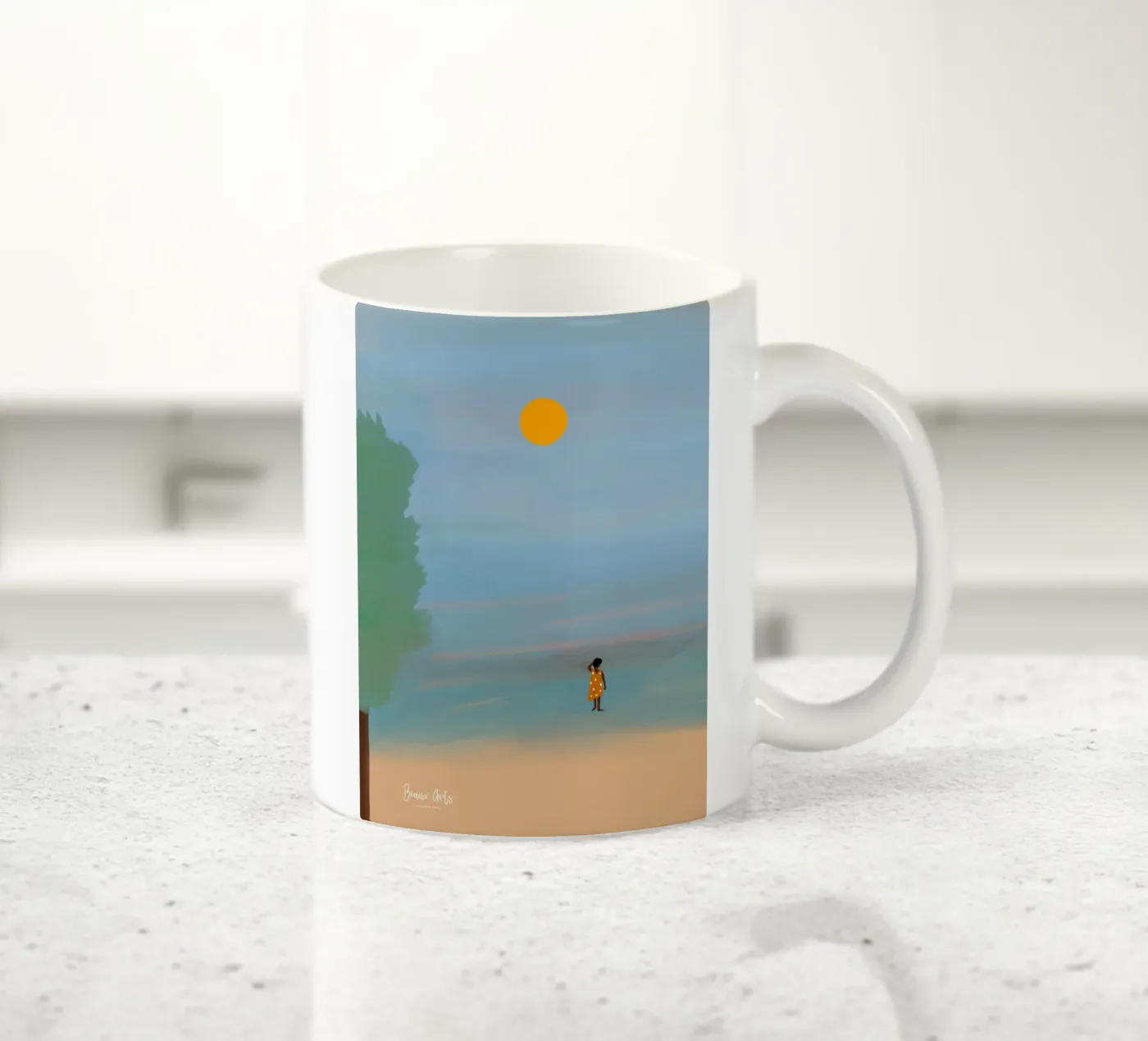 Afro Ruby ceramic mug by Mathudace Créas