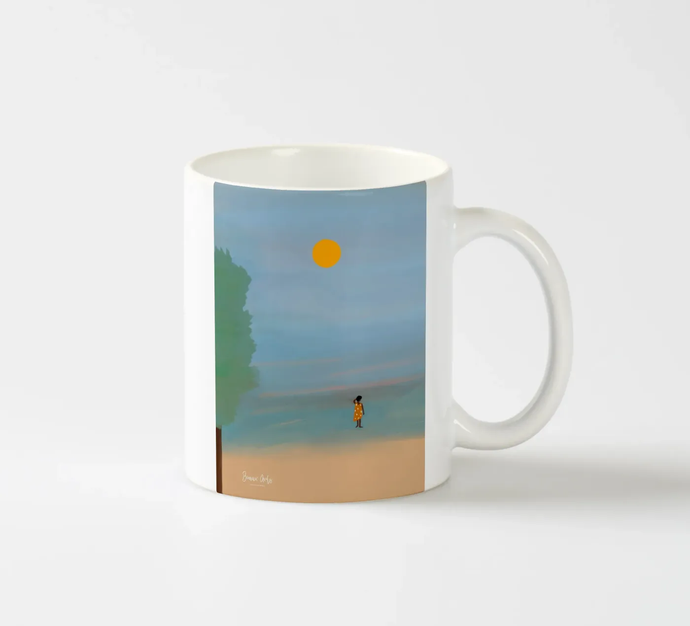 Afro Ruby ceramic mug by Mathudace Créas