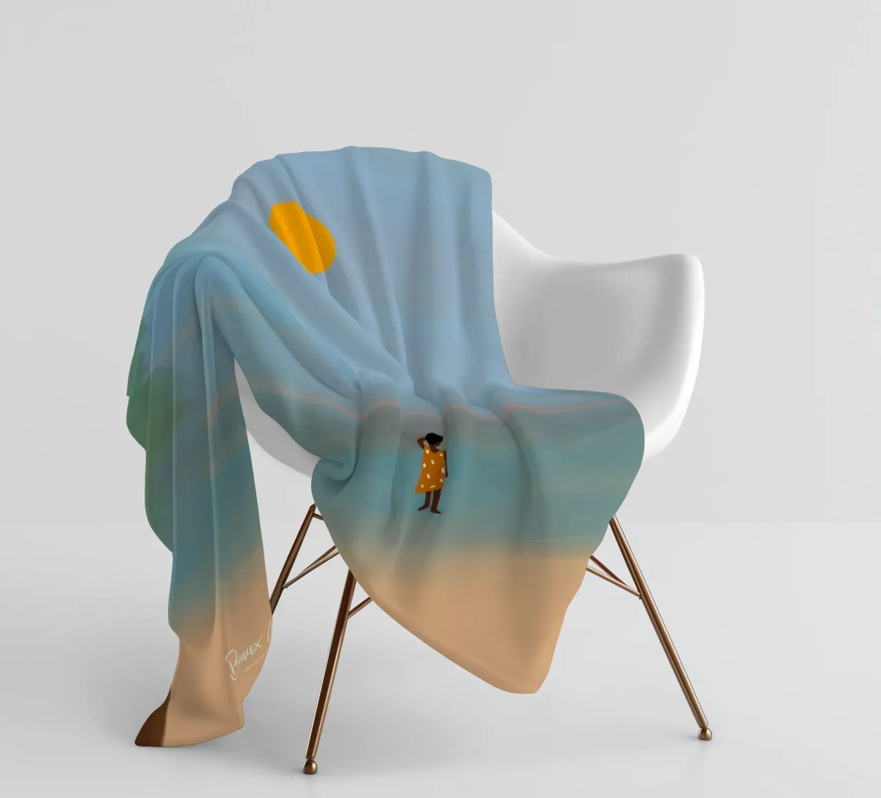 Afro Ruby fleece blanket by Mathudace Créas