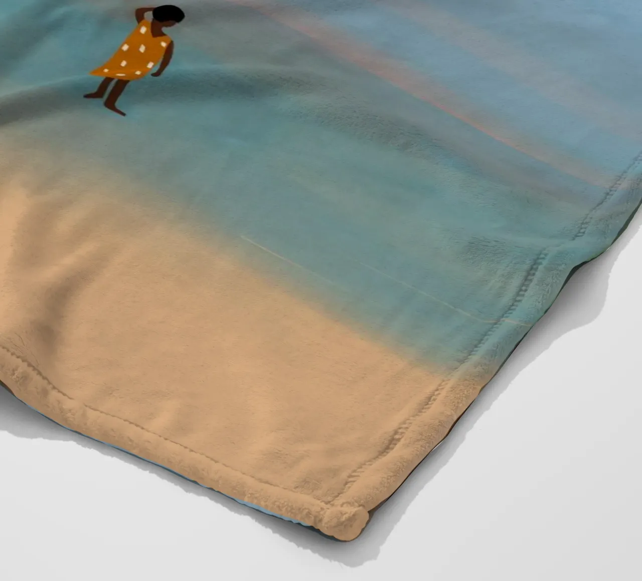 Afro Ruby fleece blanket by Mathudace Créas