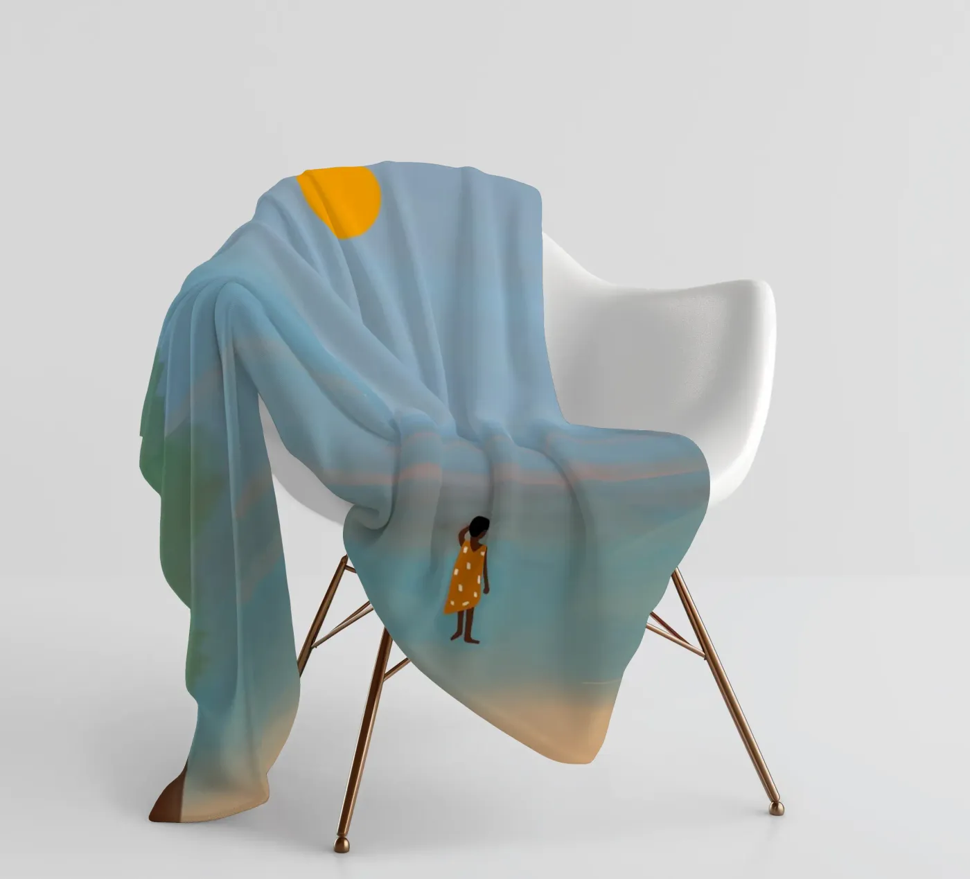 Afro Ruby fleecedeken van Mathudace Créas