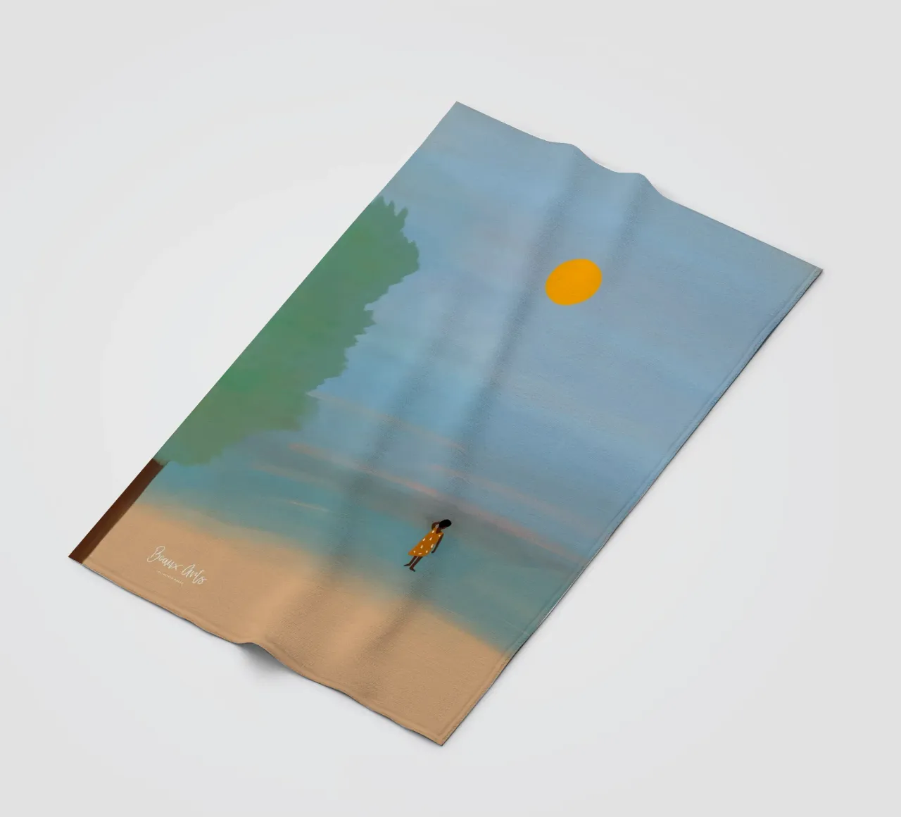 Afro Ruby fleece blanket by Mathudace Créas