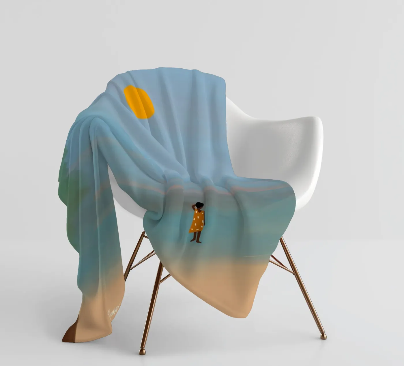 Afro Ruby fleecedeken van Mathudace Créas