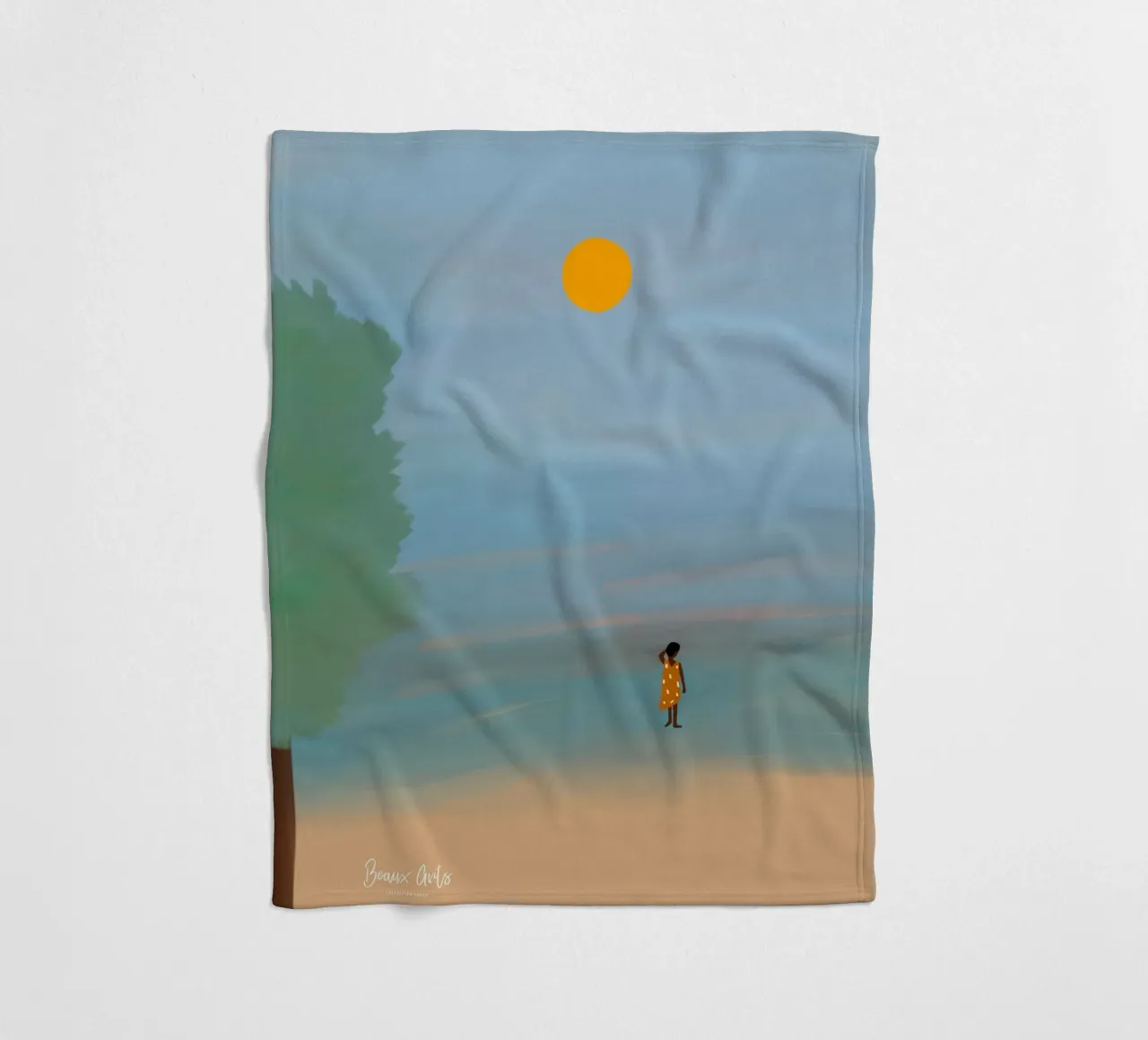 Afro Ruby fleece blanket by Mathudace Créas