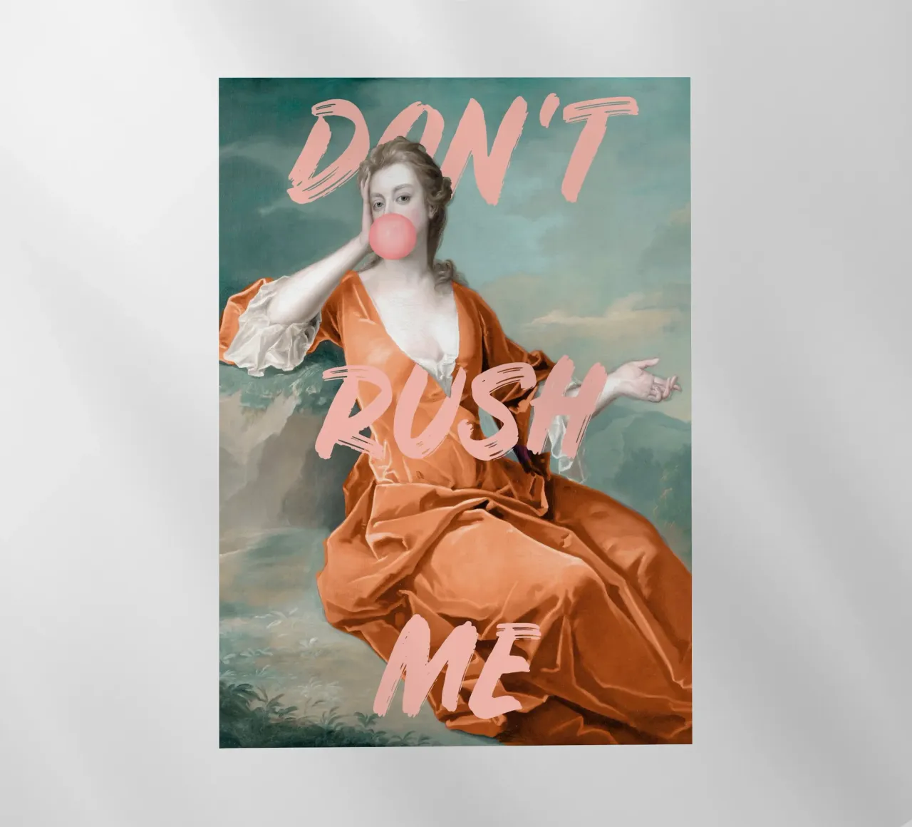 Don't Rush Me - Peach pellicola backlit da GraceDigitalArtCo