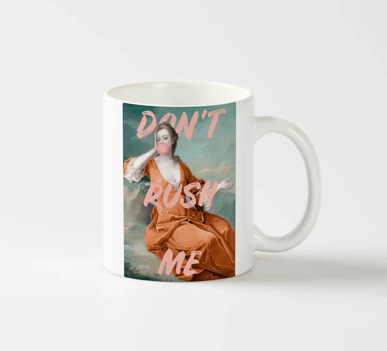 Don't Rush Me - Peach tazza in ceramica da GraceDigitalArtCo