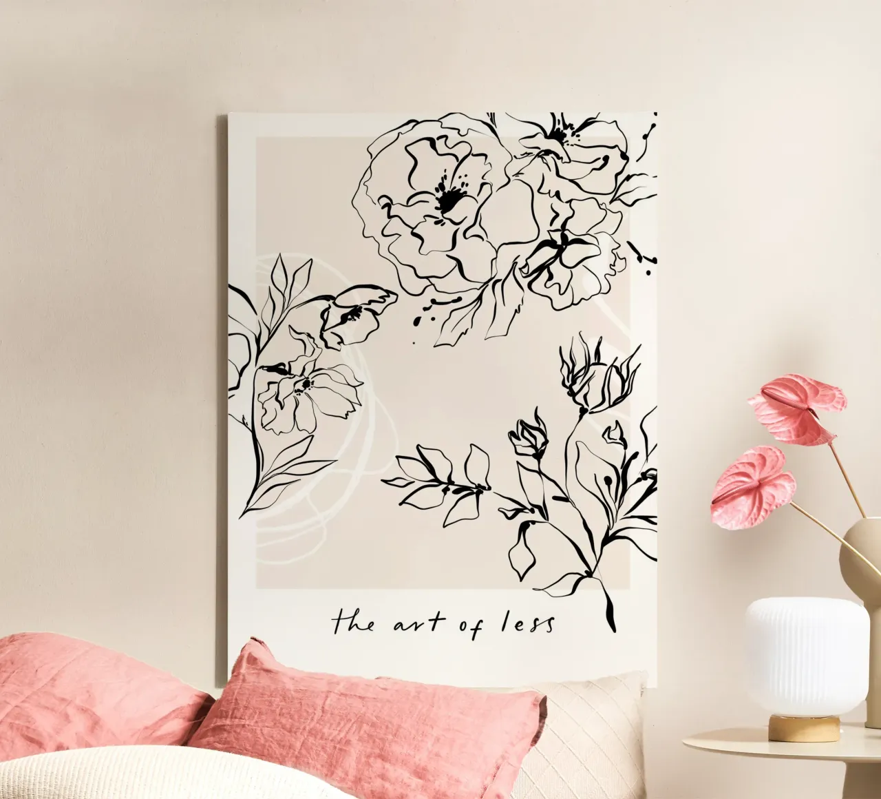 Vie Simple No 65 tela con Cornice a cassetta da treechild