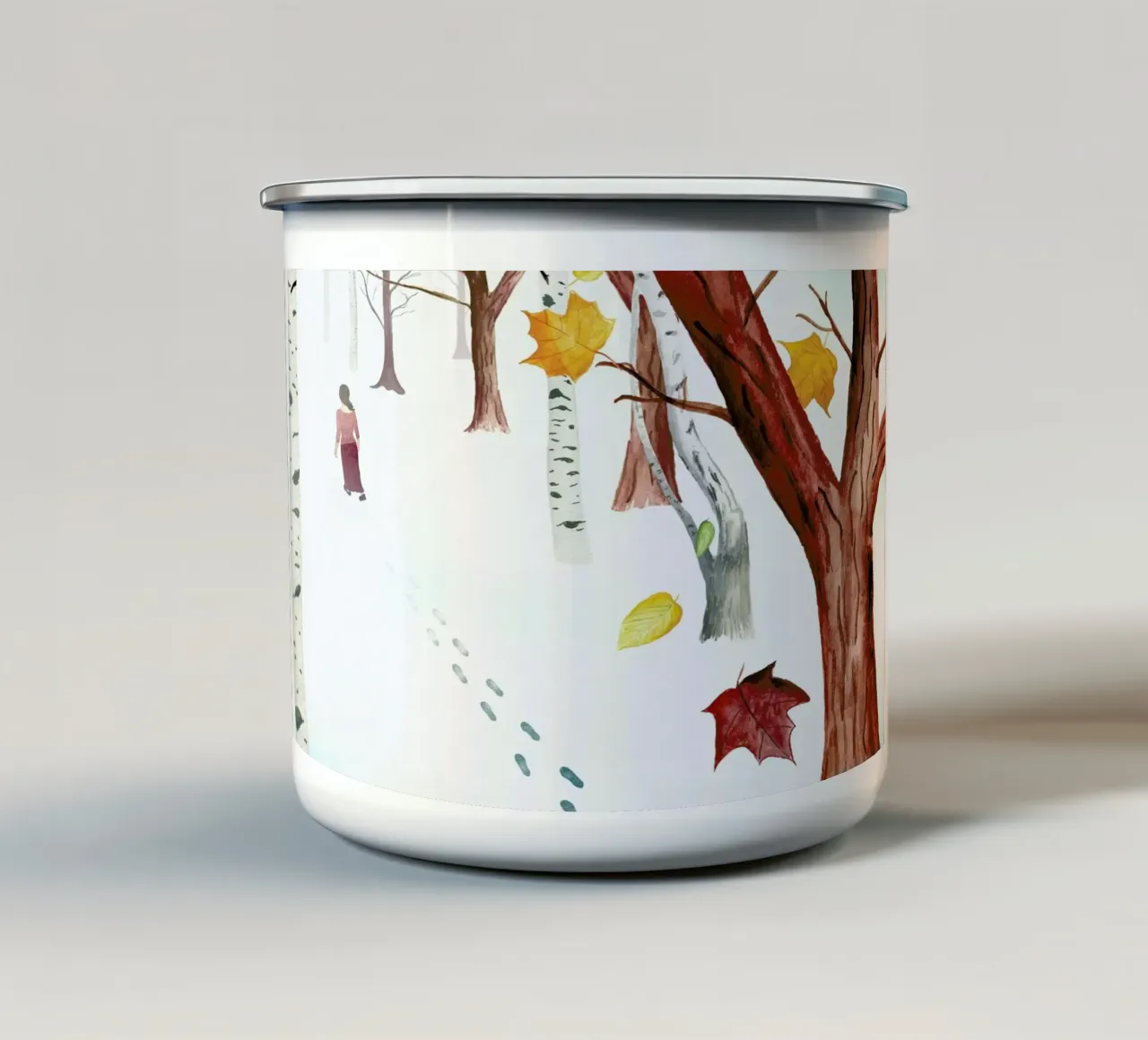 Power of forgetting mug en émail de Ellen Weinstein