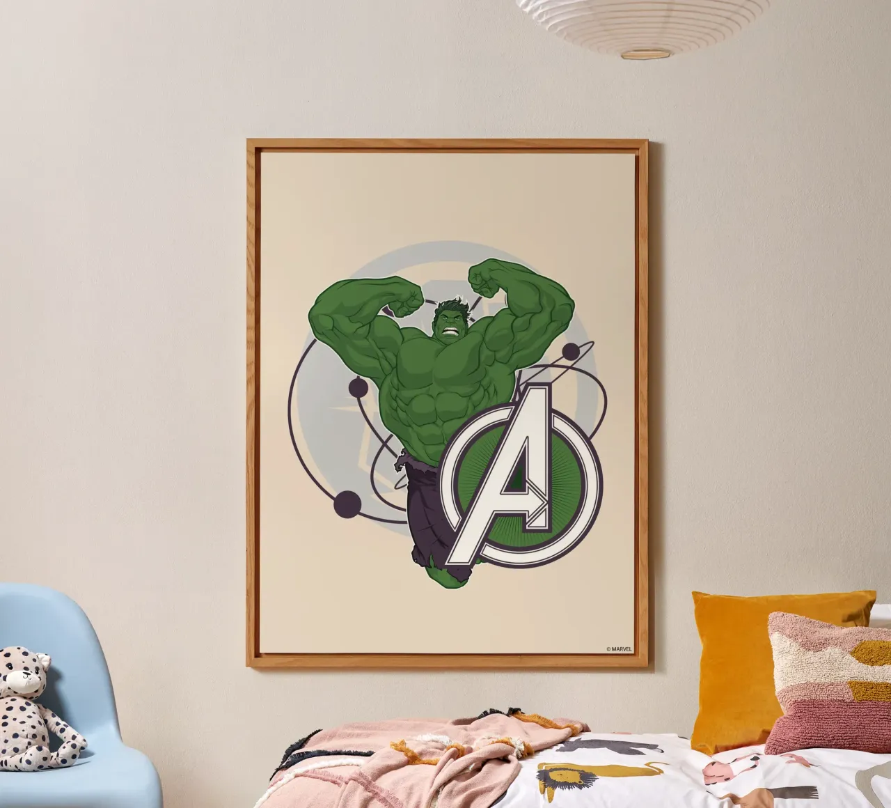 Hulk alluminio dibond da MARVEL Designs by JUNIQE