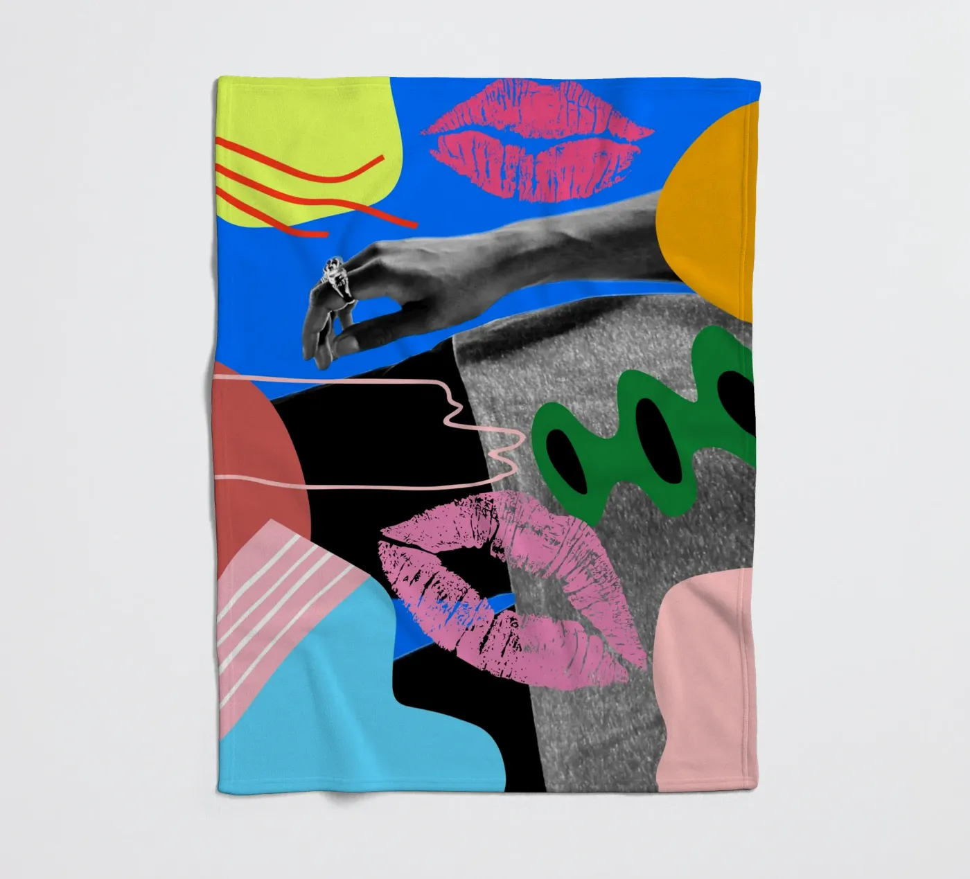 Afro Hand Fleecedecke von Mathudace Créas