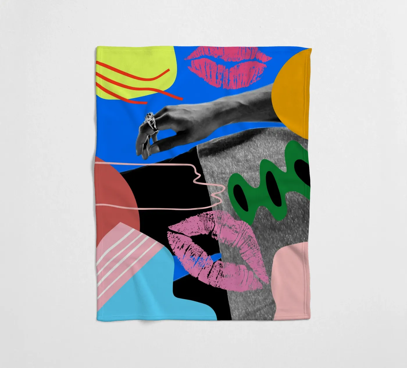 Afro Hand Fleecedecke von Mathudace Créas