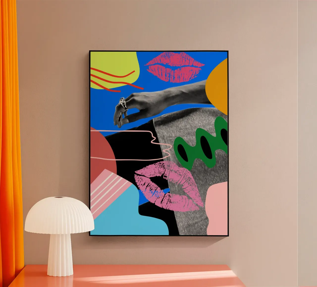 Afro Hand plexiglass da Mathudace Créas