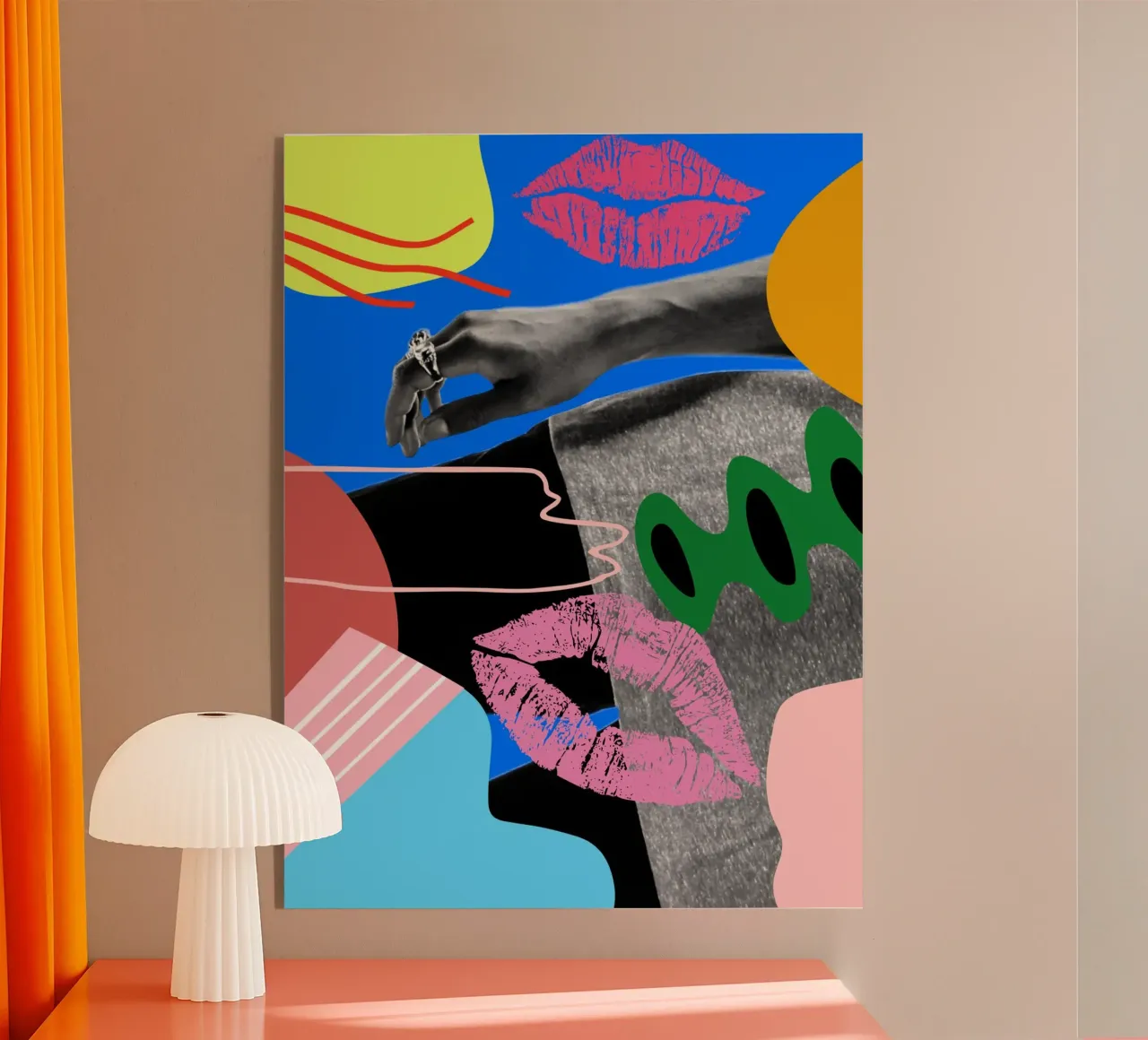 Afro Hand plexiglass da Mathudace Créas