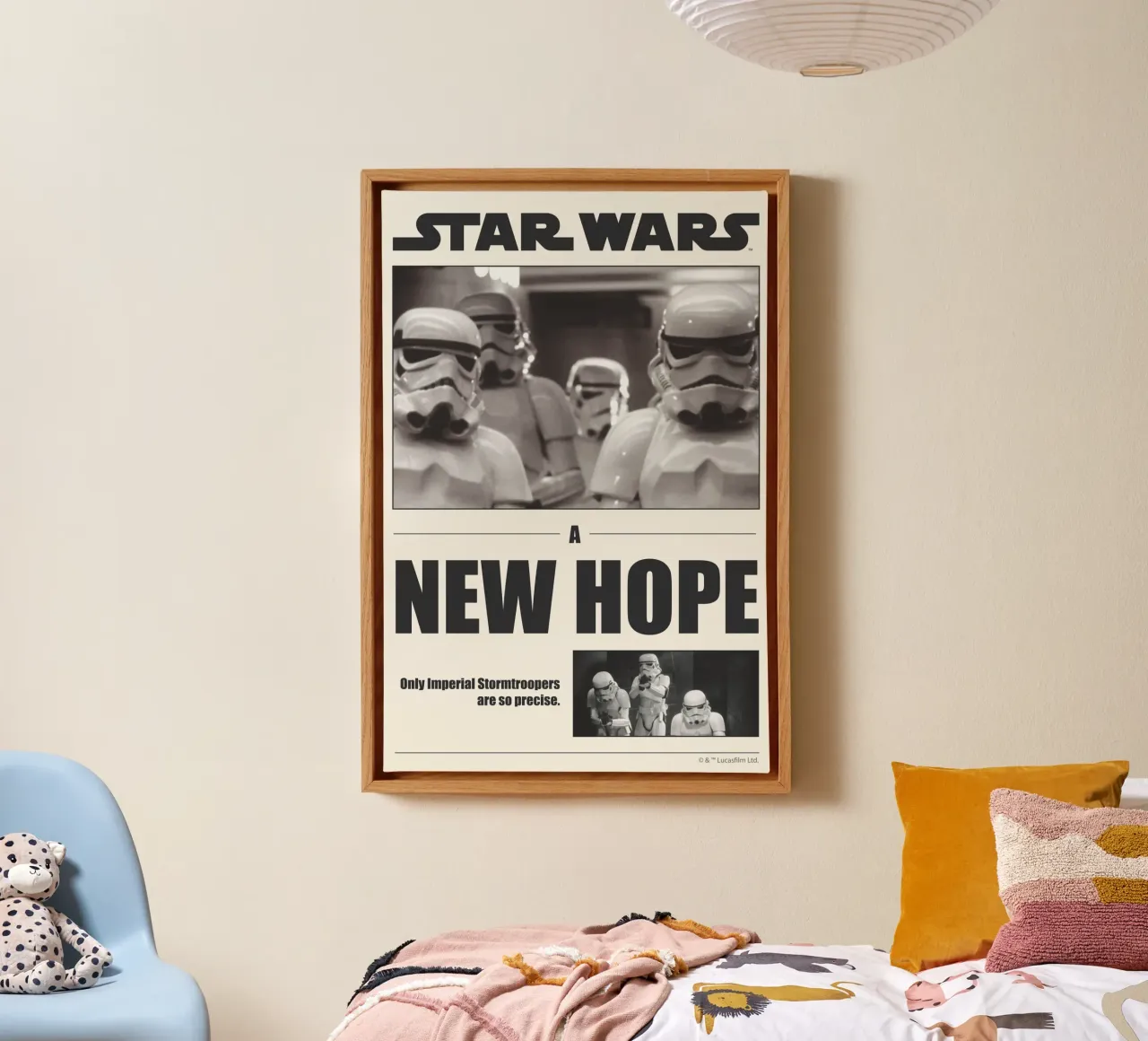 A new hope canvas met Baklijst van Star Wars