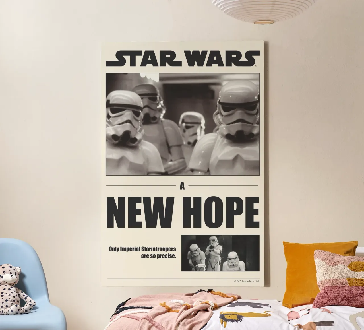 A new hope canvas met Baklijst van Star Wars