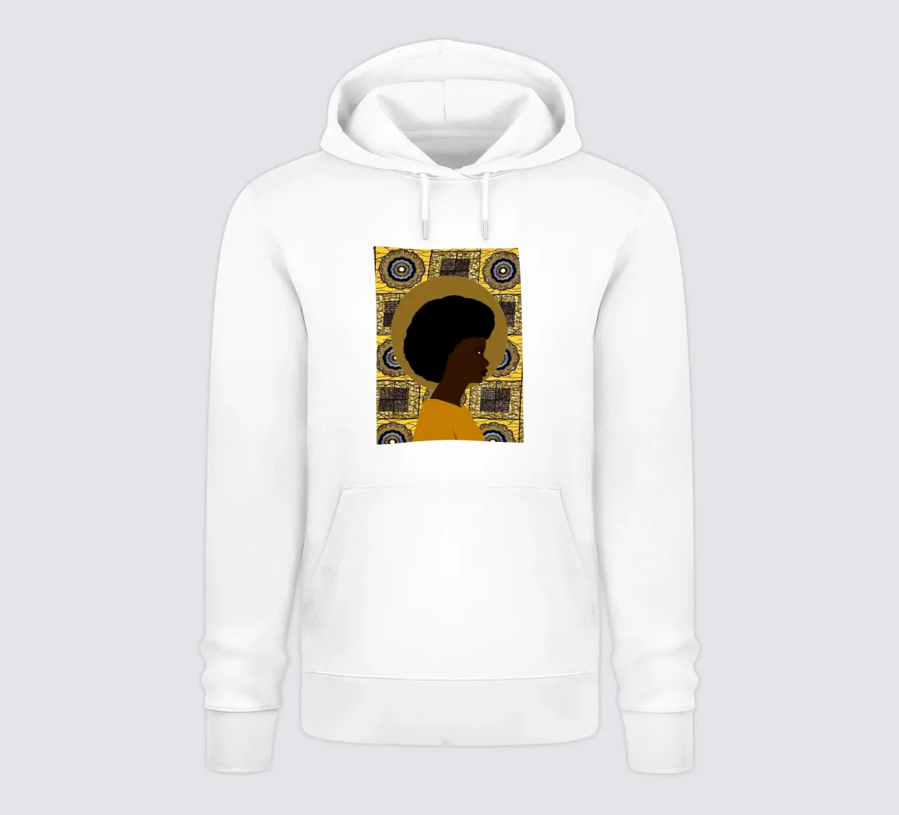 Afro Zahira felpa con cappuccio da Mathudace Créas