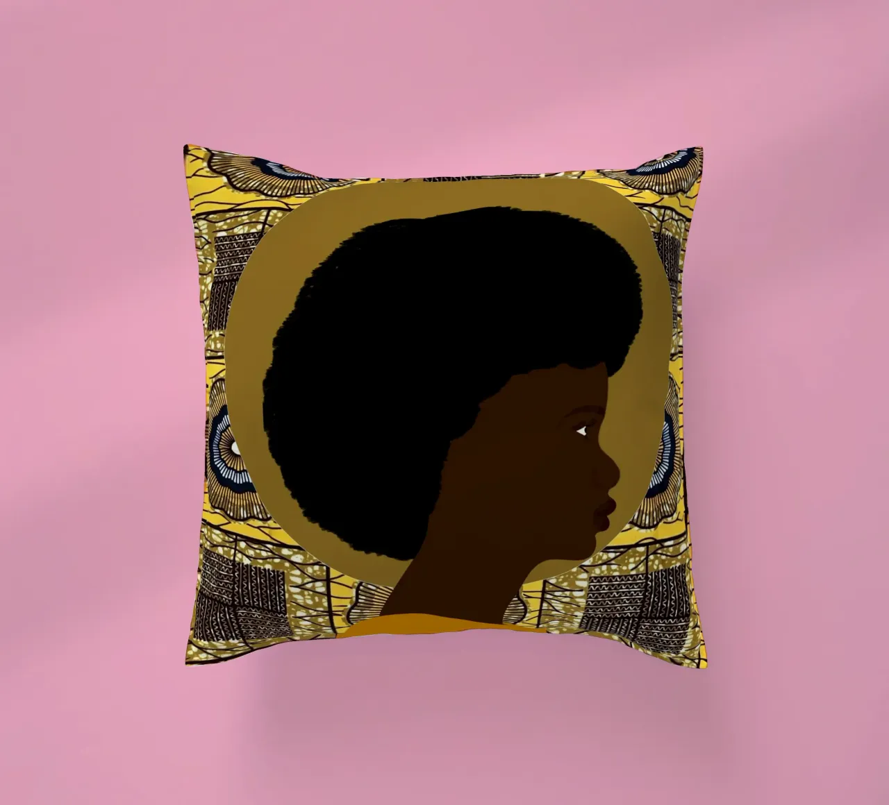 Afro Zahira cuscino da Mathudace Créas