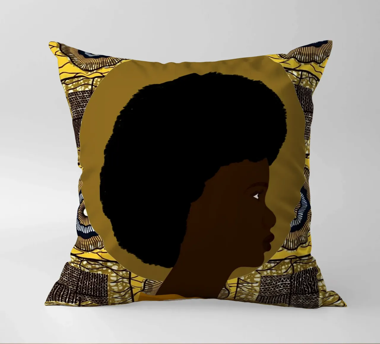 Afro Zahira cuscino da Mathudace Créas
