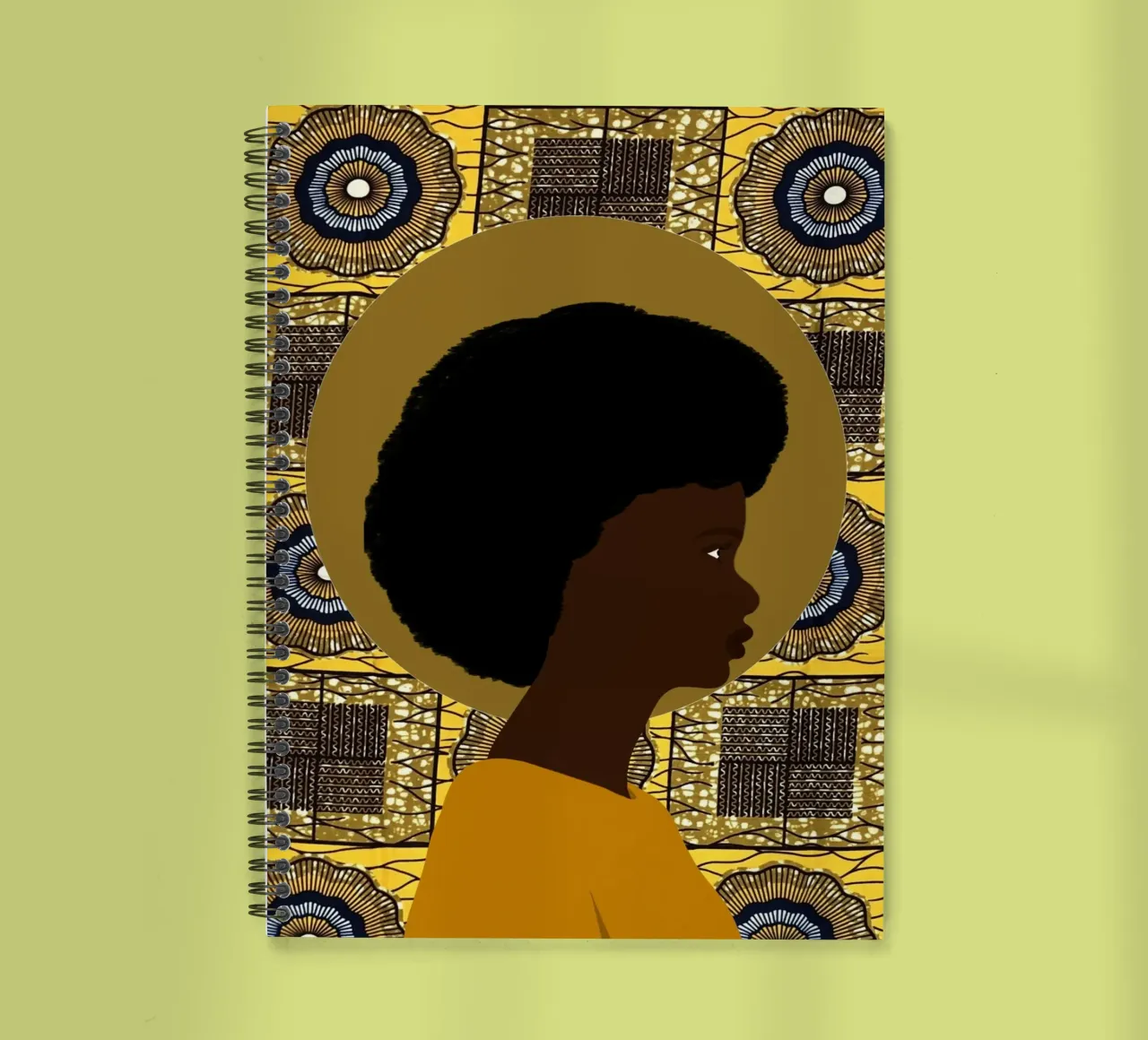 Afro Zahira spiral notebook by Mathudace Créas