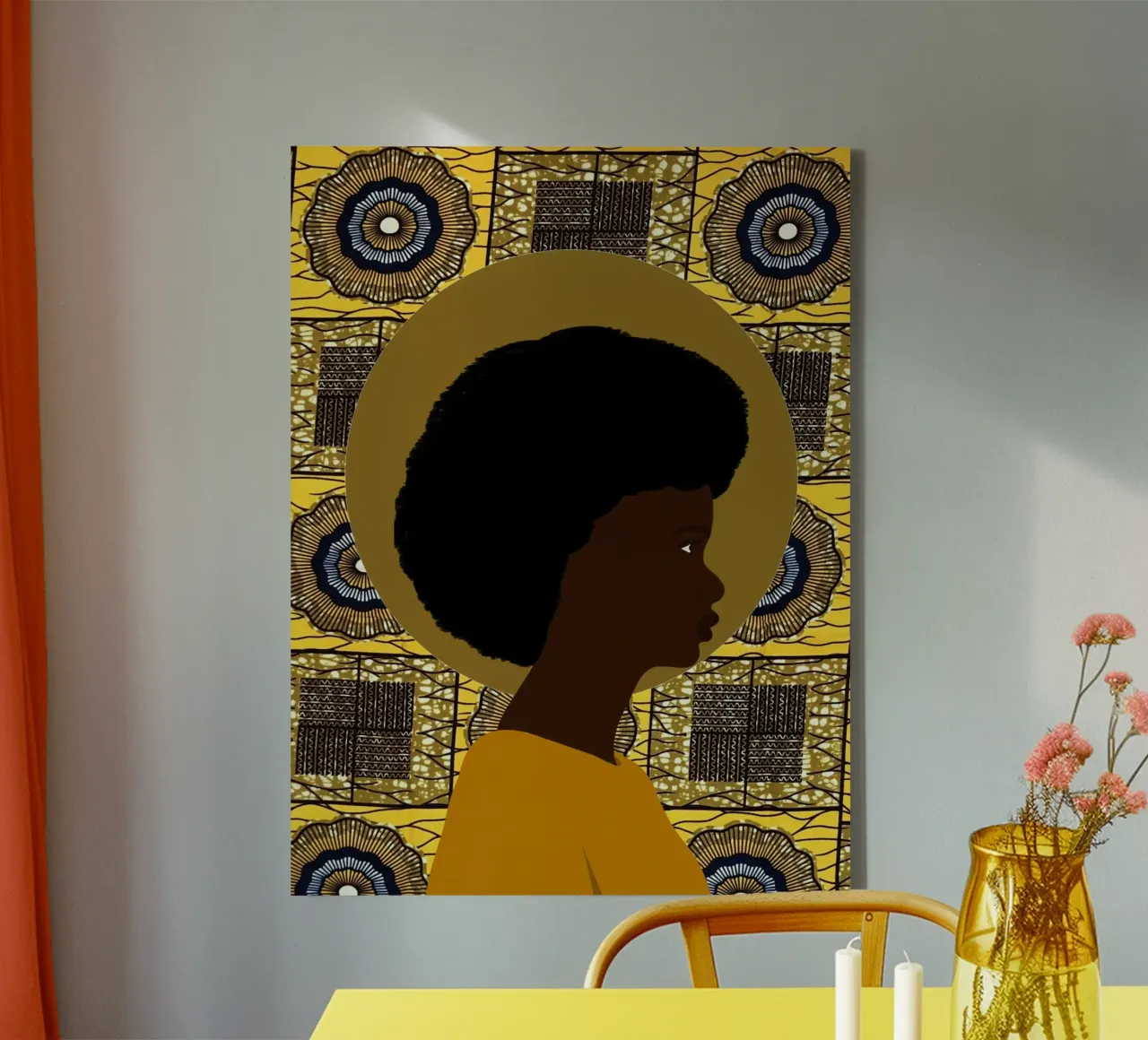Afro Zahira canvas by Mathudace Créas