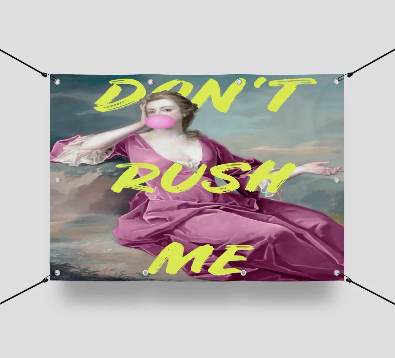 Don't Rush Me Yellow and Pink pvc cover by GraceDigitalArtCo