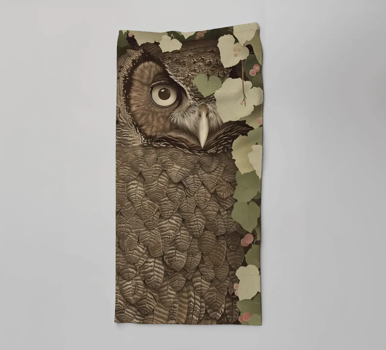 Osservatore silenzioso della foresta asciugamano da bagno da Rustic Grace Studio 02