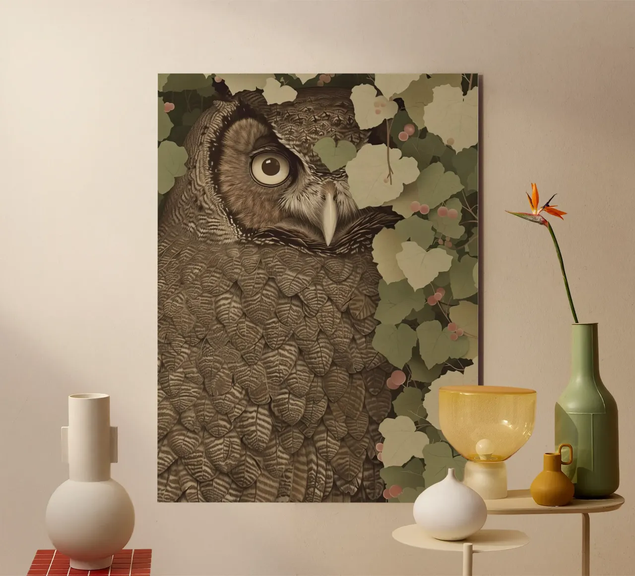 Osservatore silenzioso della foresta alluminio dibond da Rustic Grace Studio 02