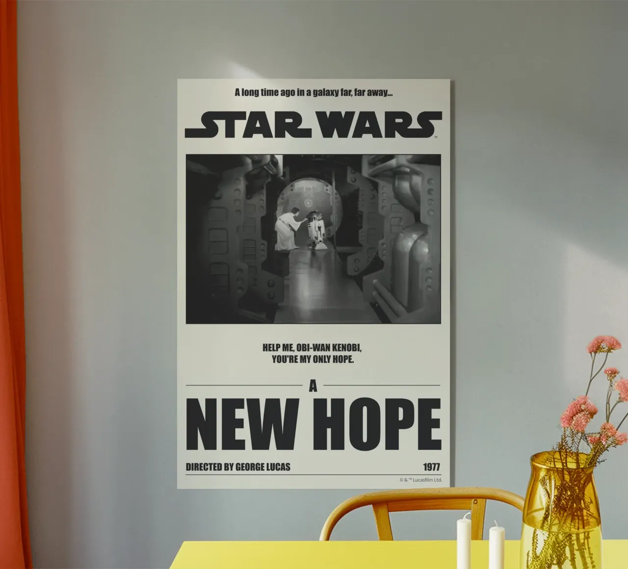 Help me, Obi-Wan Kenobi plexiglass da Star Wars
