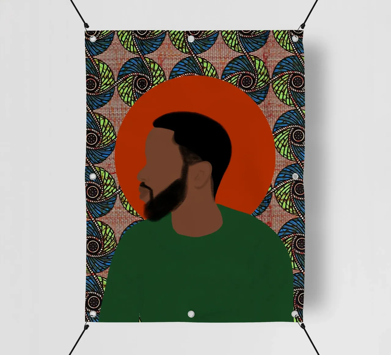 Afro Divine telo in pvc da Mathudace Créas