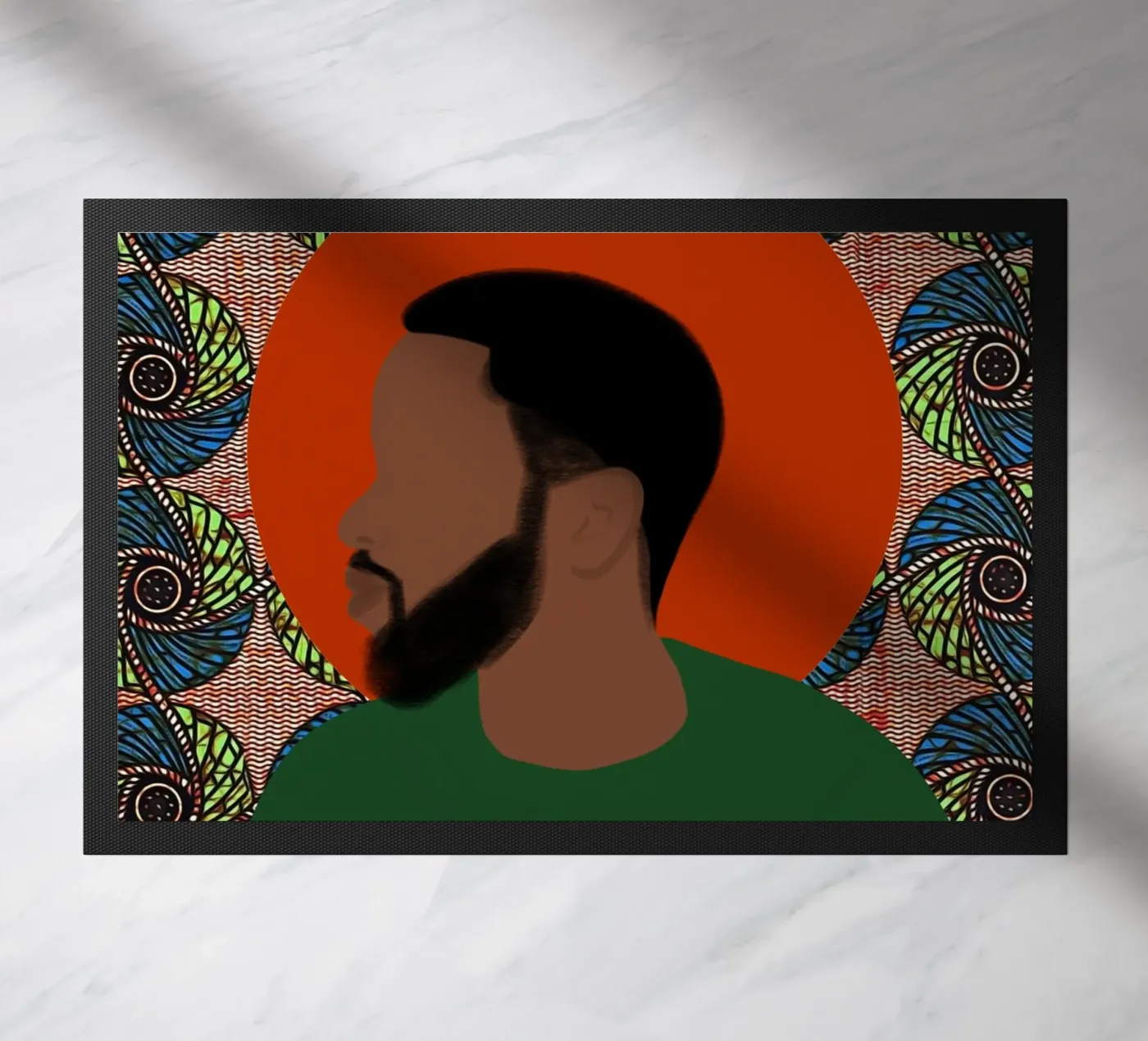 Afro Divine deurmat van Mathudace Créas