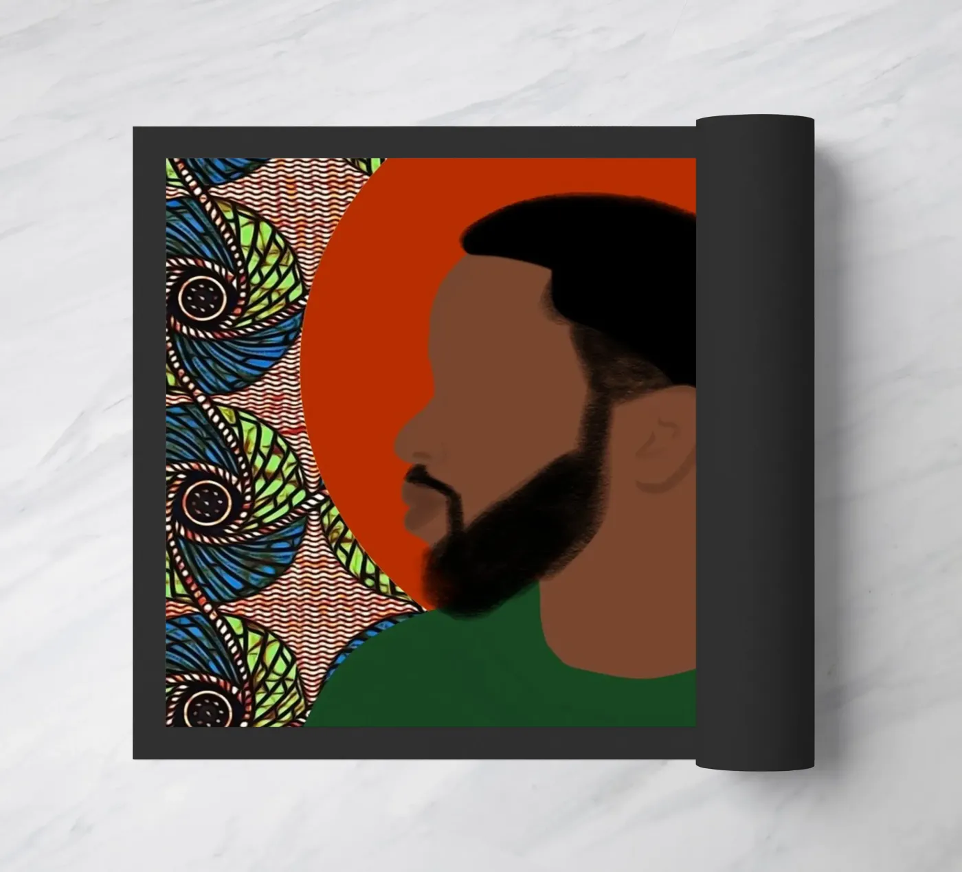 Afro Divine deurmat van Mathudace Créas