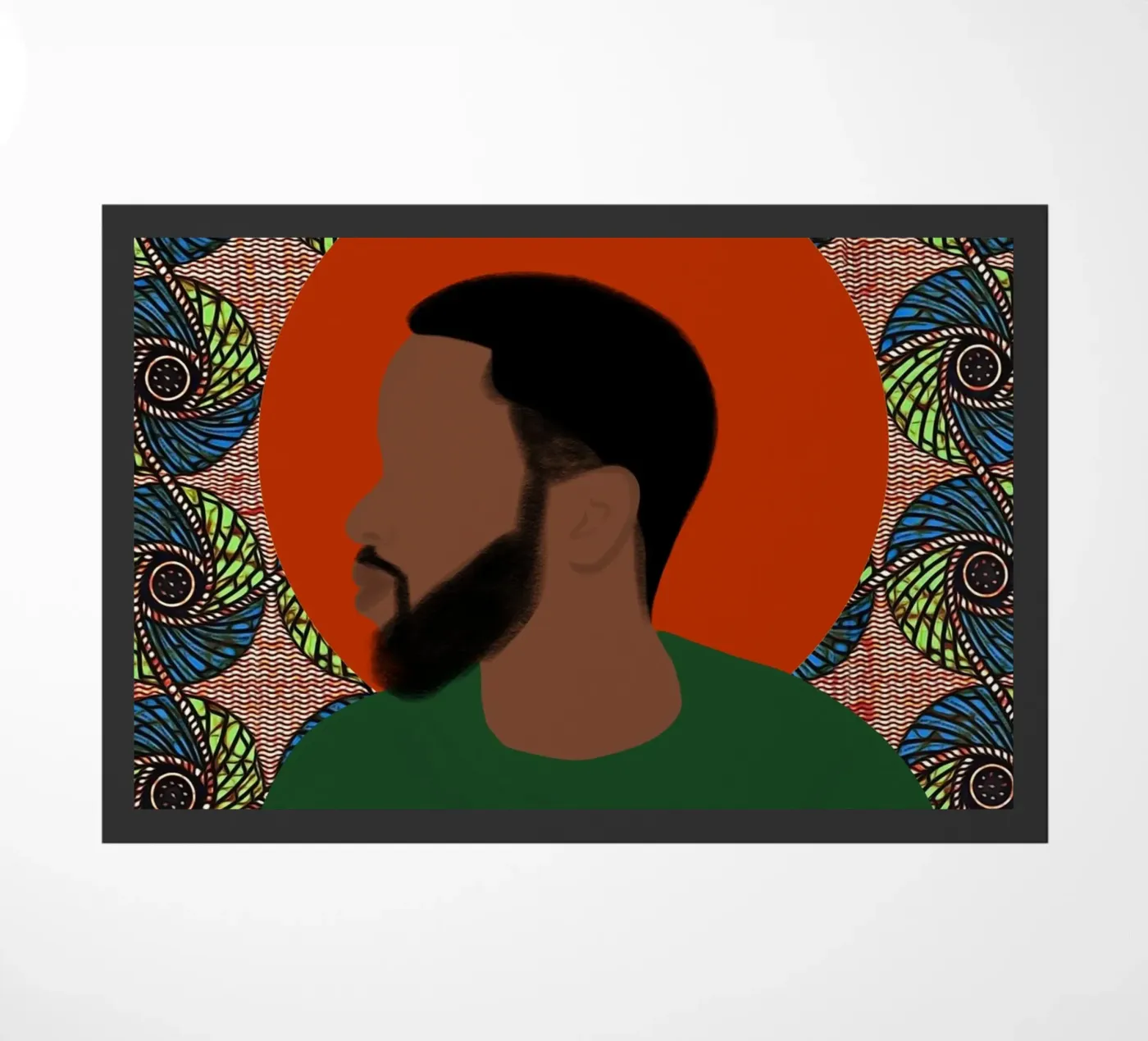 Afro Divine deurmat van Mathudace Créas