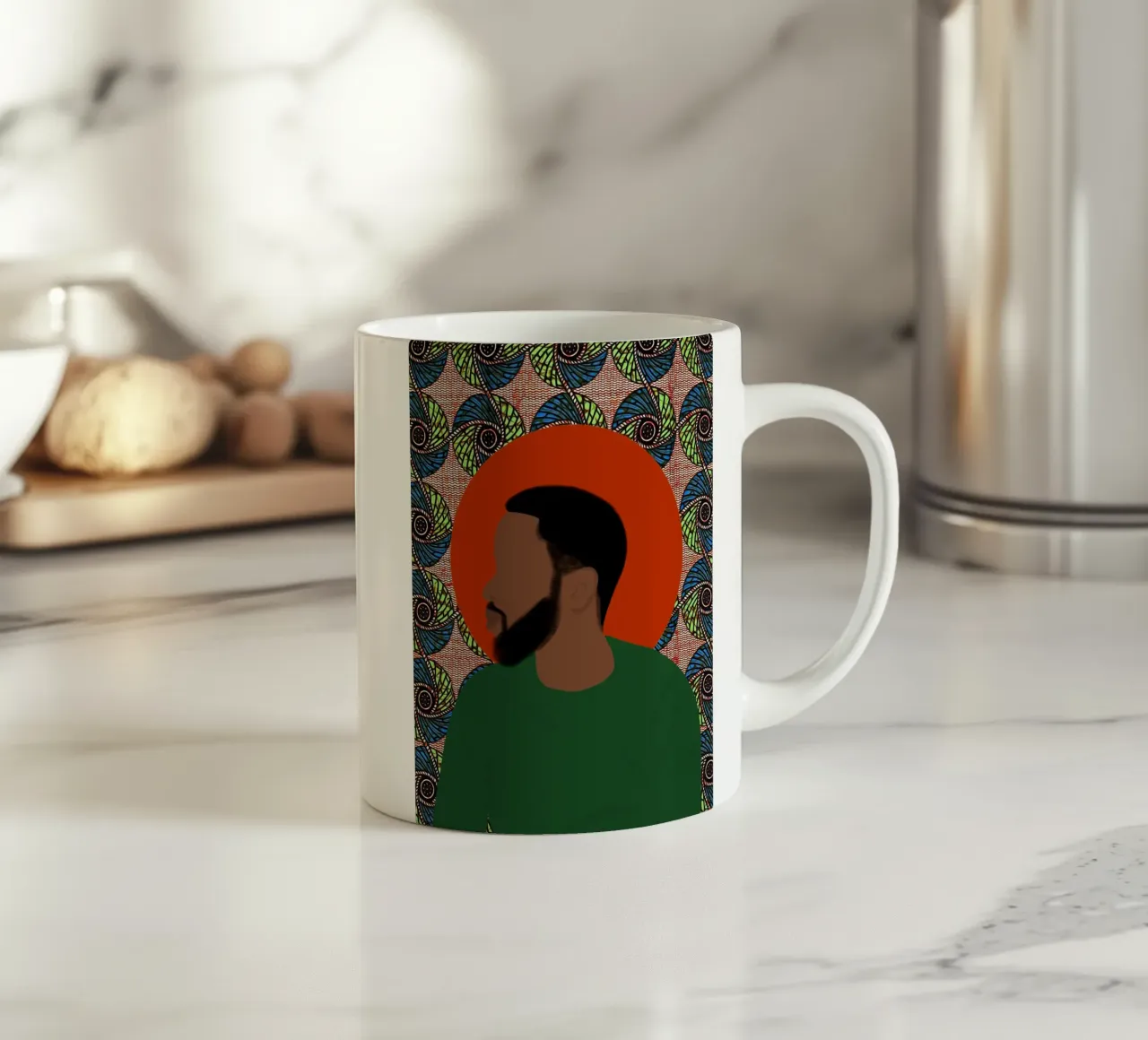 Afro Divine tazza in ceramica da Mathudace Créas
