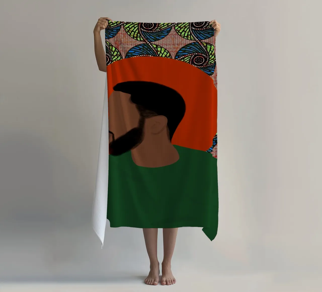 Afro Divine telo mare da Mathudace Créas