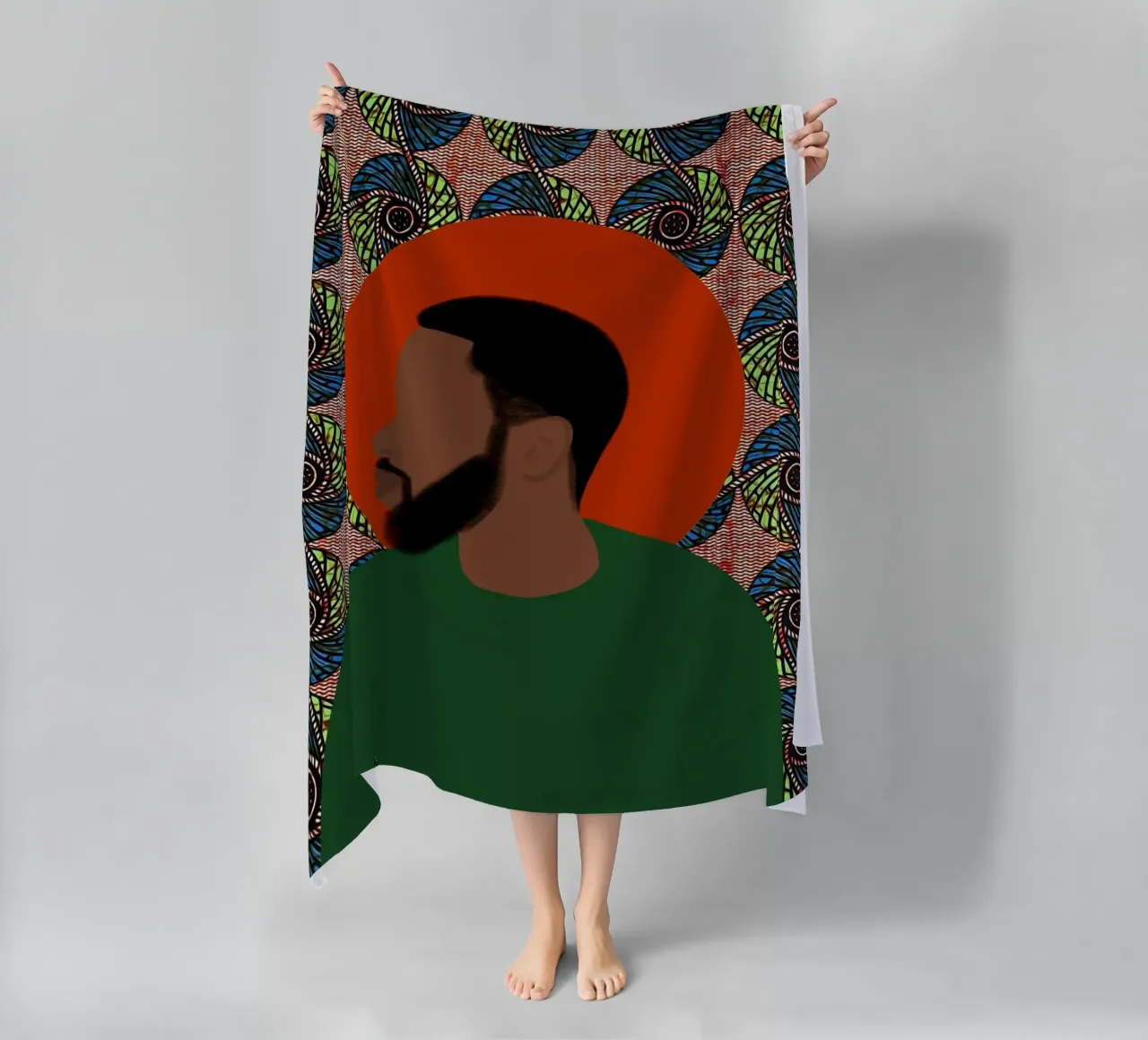 Afro Divine telo mare da Mathudace Créas