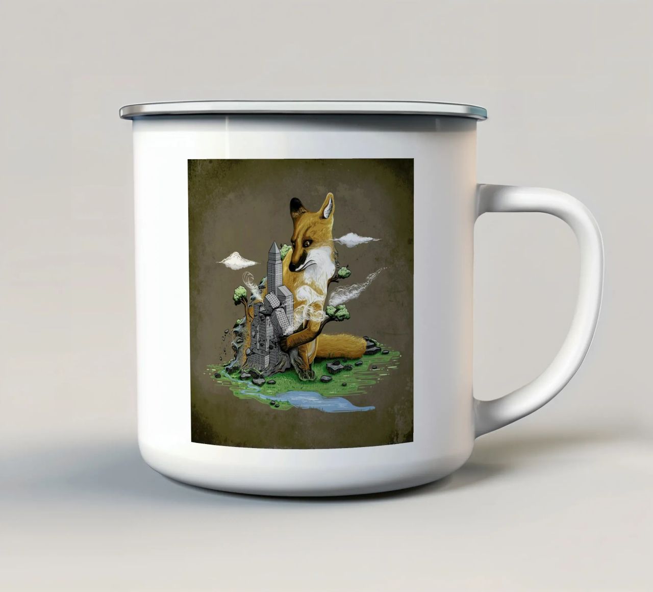 Clean The World II tazza in smalto da Robert Richter
